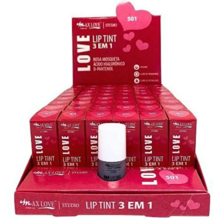 Lip Tint 3 em 1 Cor 501 - Max Love (MAX-050)| Unidade