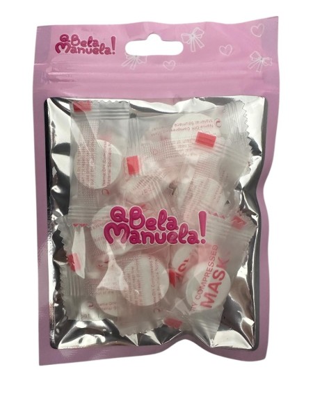 Máscara Comprimida Facial Descartável – Bela Manuela - Imagem 3