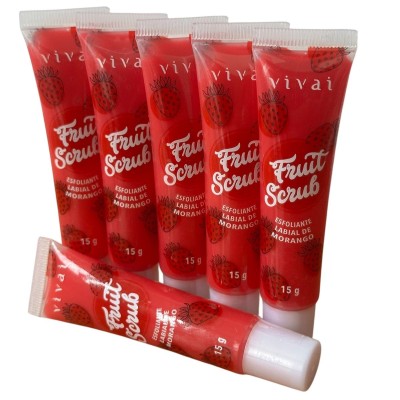 Fruit Scrub Esfoliante Labial De Morango | Unidade
